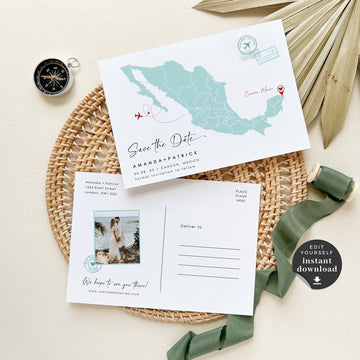 Mexico Save the Date Template
