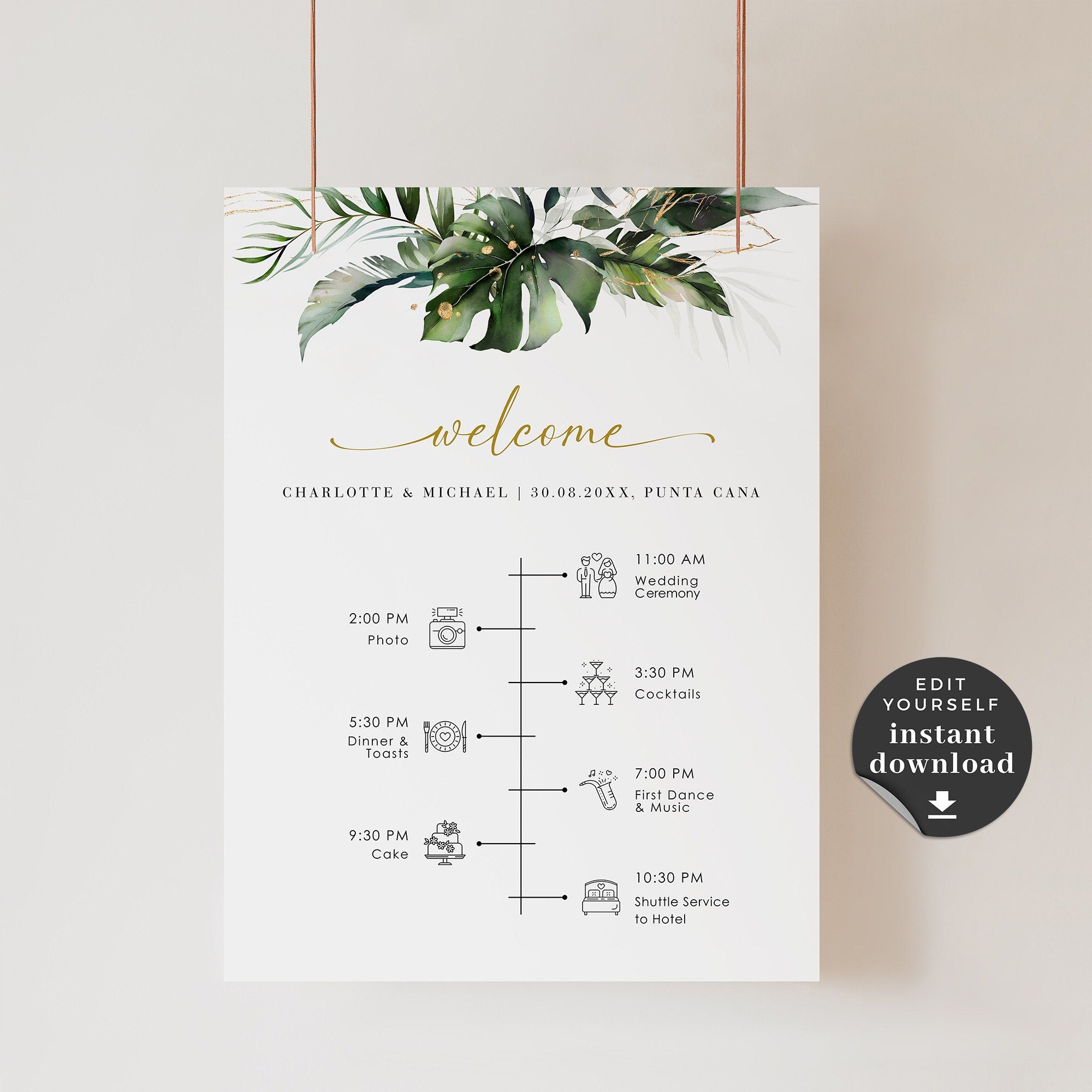 Wedding invitation timeline template | Honestweddingadvice.com
