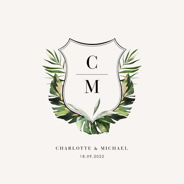 Custom Wedding Monogram Personalized Wedding Logo Initials 