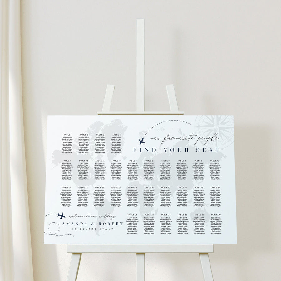 SOFIA Our Favourite People Seating Chart Template