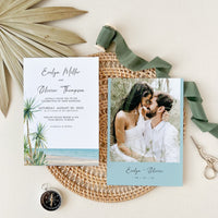 SELMA | Palm Tree Wedding Invitation Template