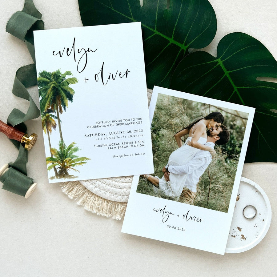 Kala | Tropical Wedding Invitation Template Suite