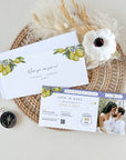 Mediterranean Theme Boarding Pass Save the Date Template