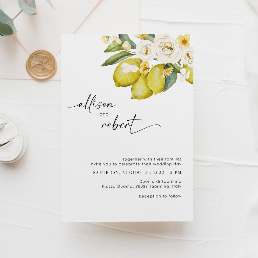 Amelia | Summer Wedding Invite Template