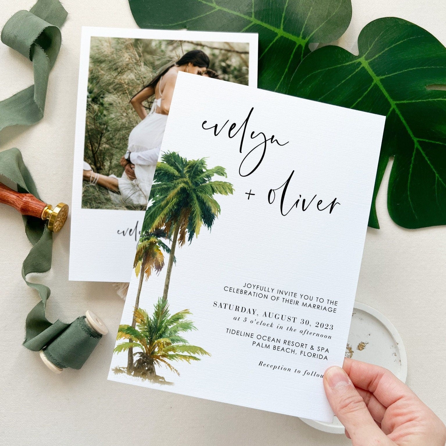 Kala | Destination Beach Wedding Invitation Template