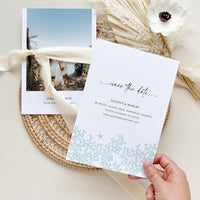 Aida | Ocean Wedding Save the Date Template with Photo
