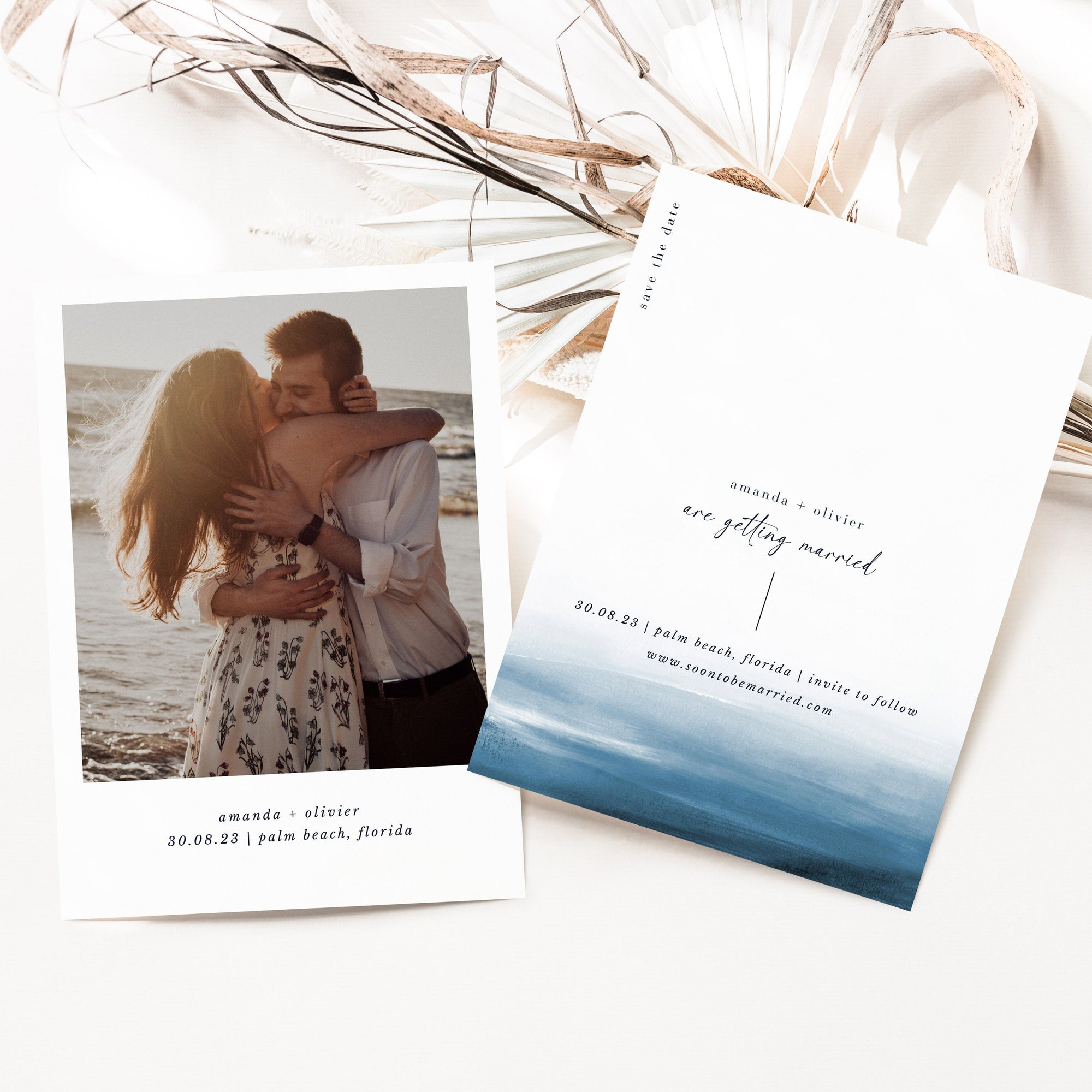 Elettra | Modern Beach Save the Date Template