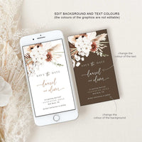 LAUREL Boho Wedding Save the Date Electronic