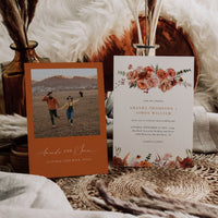 SCARLETT Bohemian Wedding Invitation Template Set