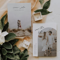 LAURA Arch Save the Date Template with Photo