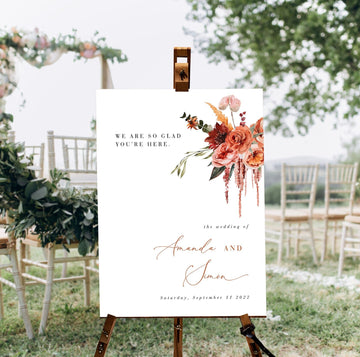 SCARLETT Welcome to Our Wedding Sign Boho Style