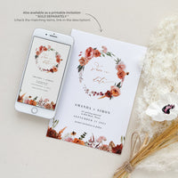 SCARLETT Electronic Save the Date Boho Style