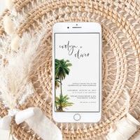 KALA Palm Tree Wedding Invitation Digital