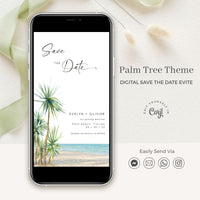 SELMA Palm Tree Save the Date Electronic