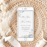 HILA Coastal Wedding Invitation Digital Card