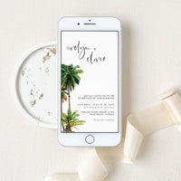 KALA Palm Tree Wedding Invitation Digital