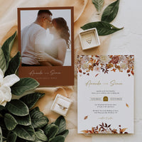 MARIGOLD Printable Wedding Invitation Fall Theme