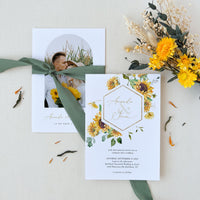 MARISOL Sunflower Wedding Invitation Template