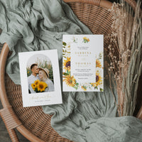 MARISOL Sunflower Wedding Invitation Template