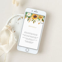 MARISOL Rustic Wedding Invitation Digital Template