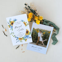 IVY Printable Wedding Save the Date Sunflower