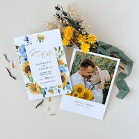 IVY Printable Save the Date Dusty Blue