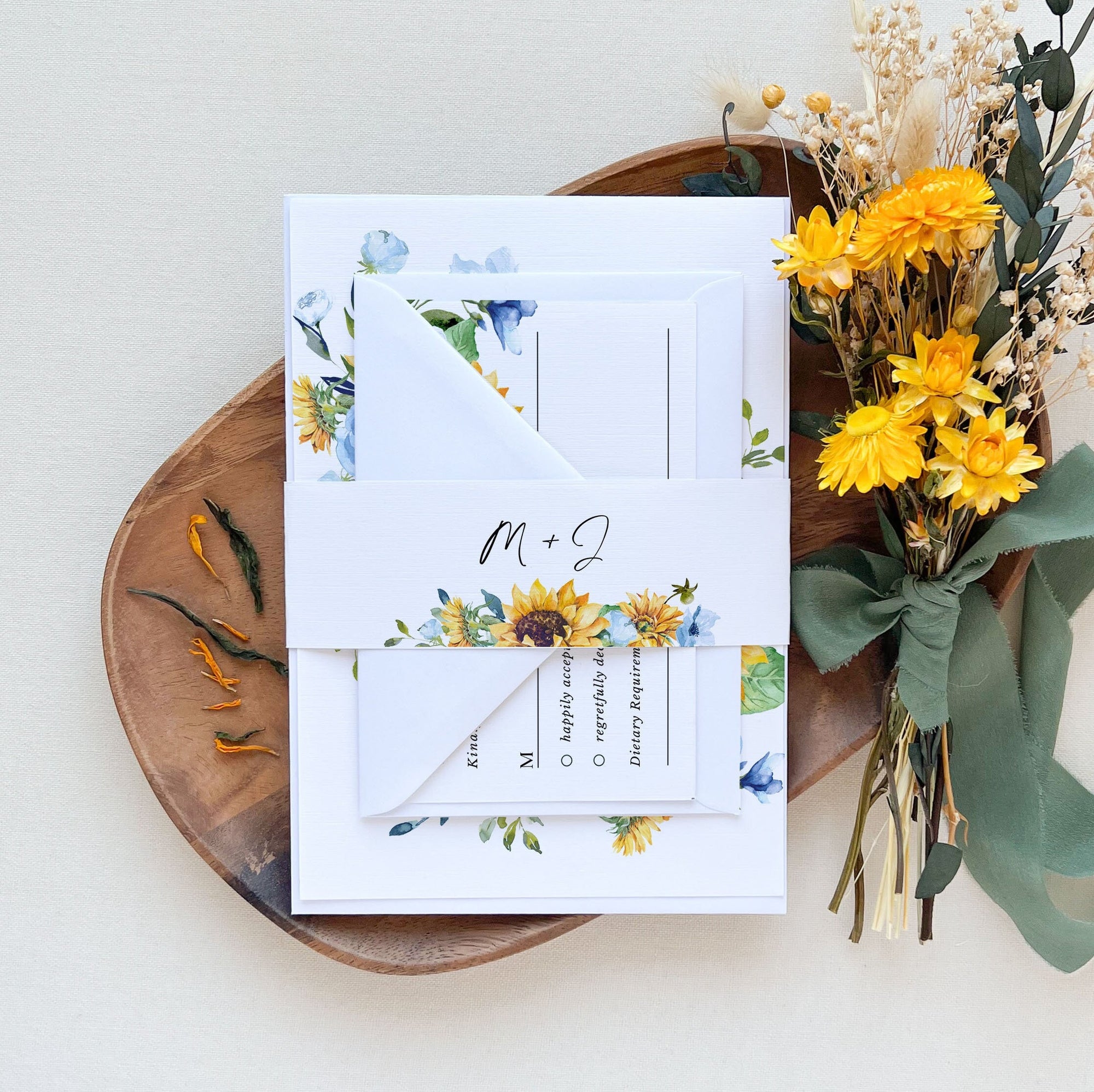 IVY Rustic Wedding Invitation Suite Template