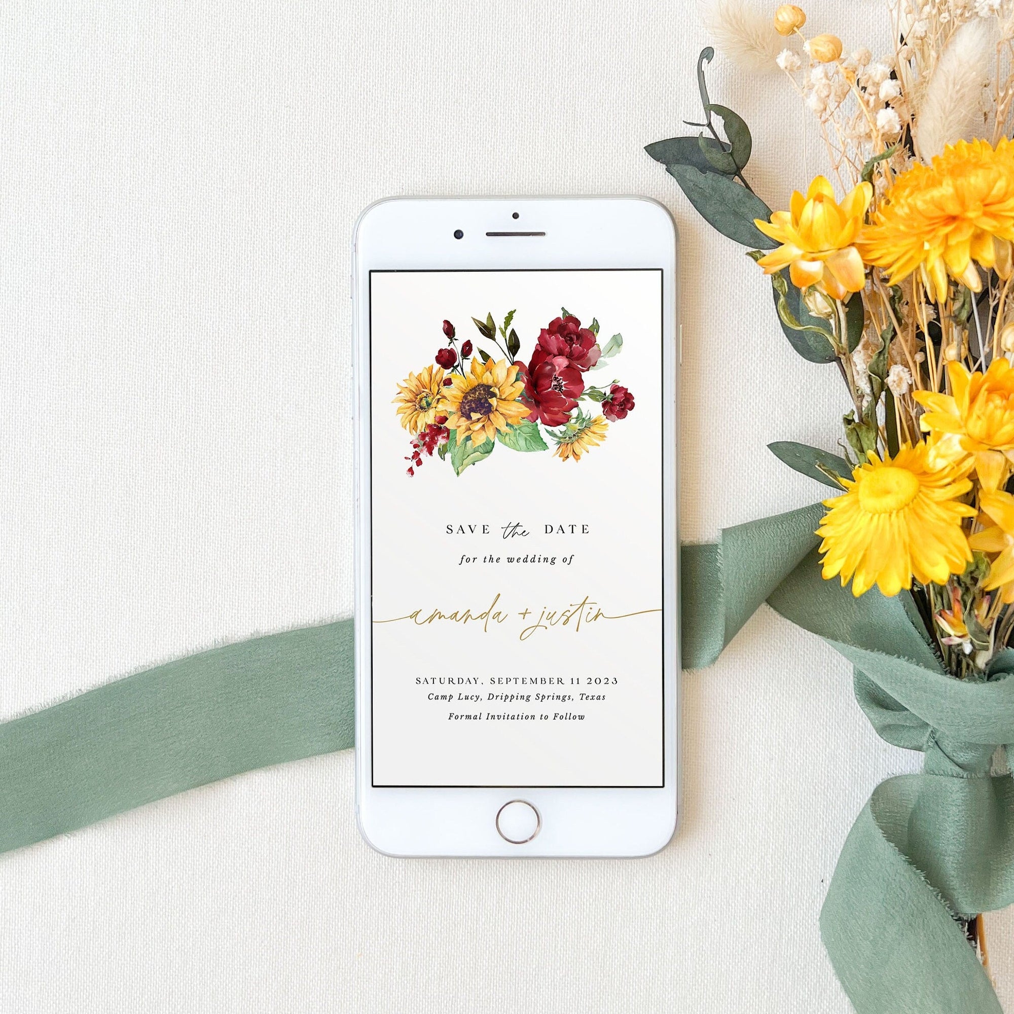 RUBY Electronic Save the Date Wedding