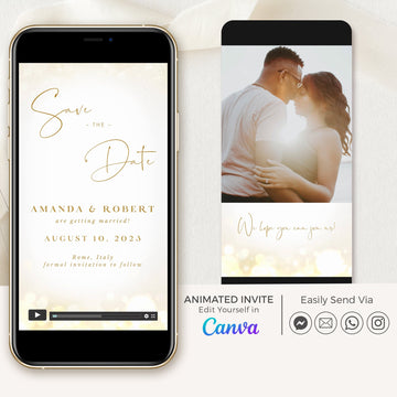 ANITA Gold Save the Date Video Template