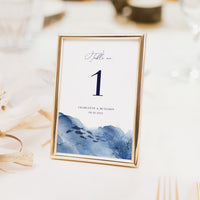 YLENIA Ocean Wedding Table Numbers Printable