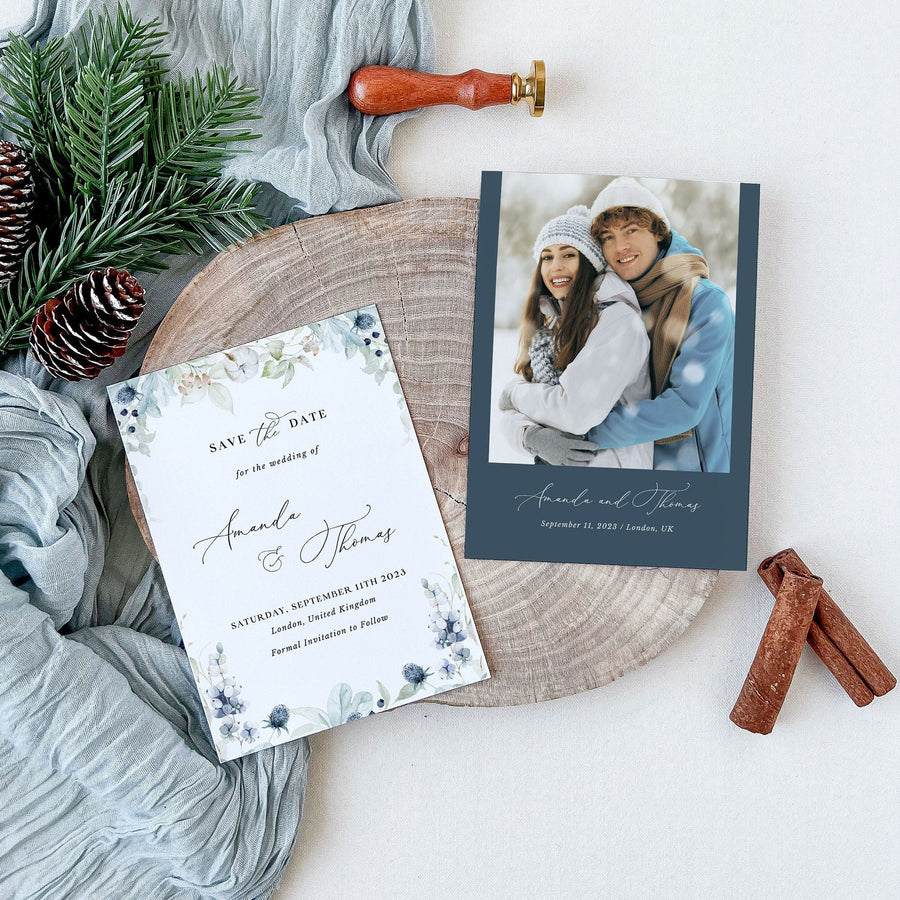 BIANCA Printable Save the Date Winter Theme
