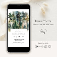 GAIA Digital Save the Date Forest Theme
