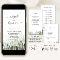 GAIA Forest Digital Wedding Card