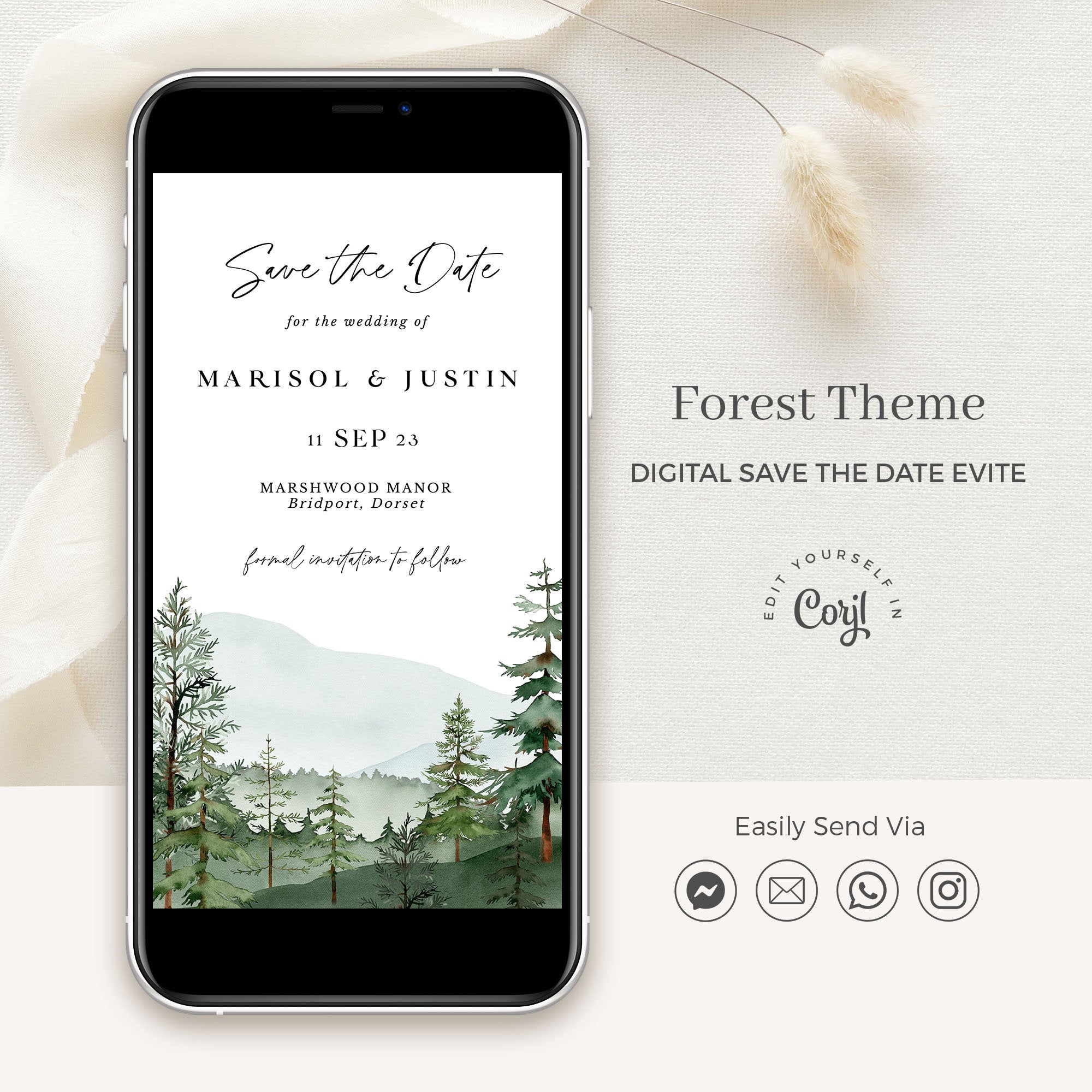 GAIA Digital Save the Date Woodland