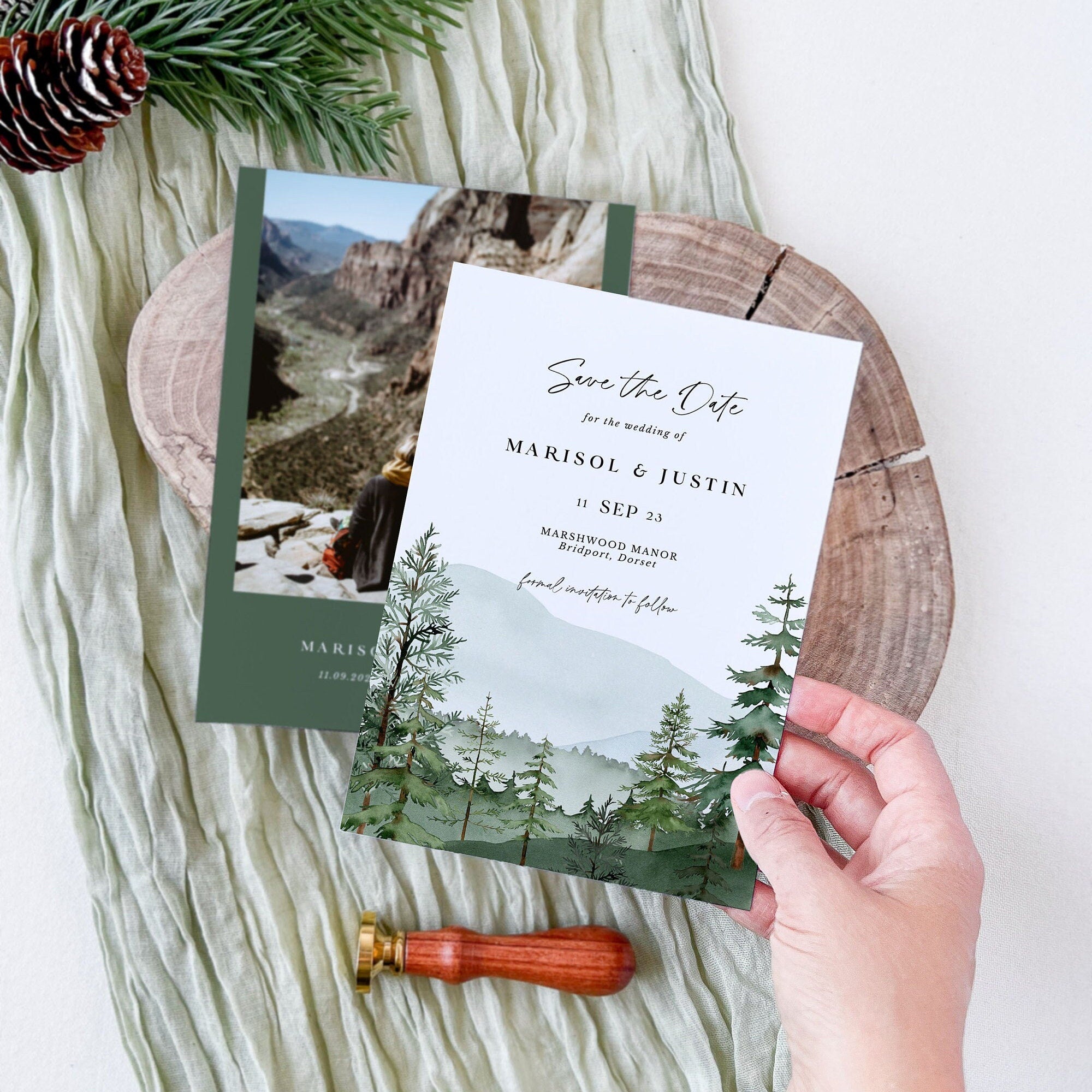 GAIA Wedding Save the Date Template