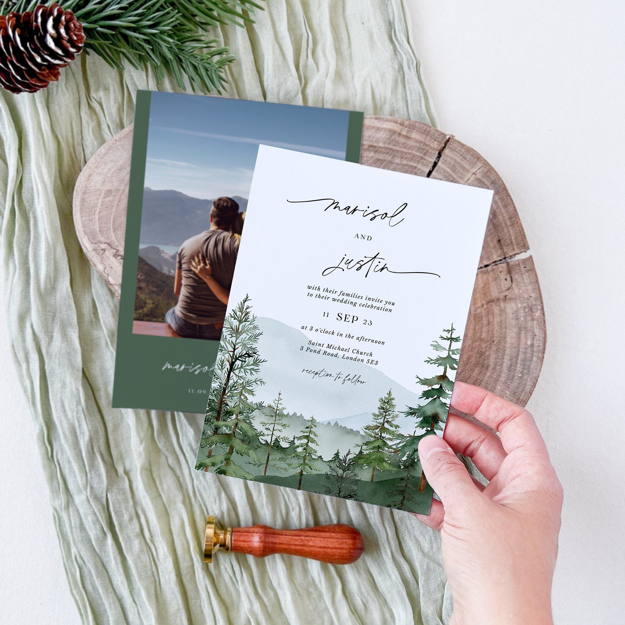 GAIA Wedding Invitation Template