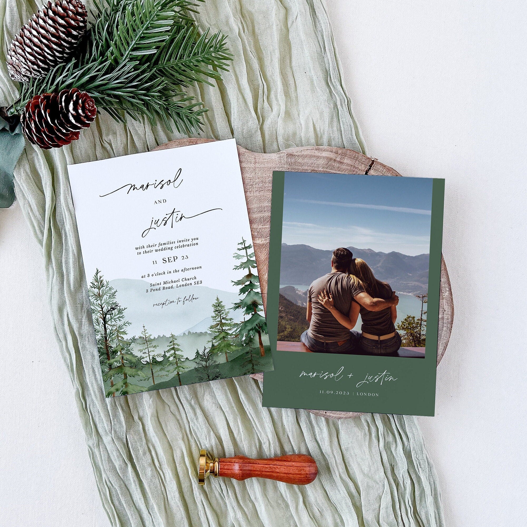 GAIA Wedding Invitation Template