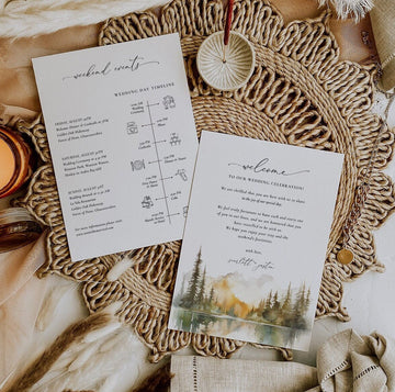 ARNA Wedding Welcome Letter & Itinerary Template for Guest