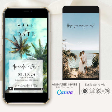 Tropical Save the Date Video Template
