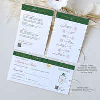 Mexico Passport Wedding Invitation Printable Template