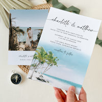 Mira | Tropical Wedding Invitation Template