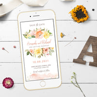Summer Wedding Electronic Save the Date