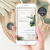 Palma | Tropical Wedding Invitation Electronic